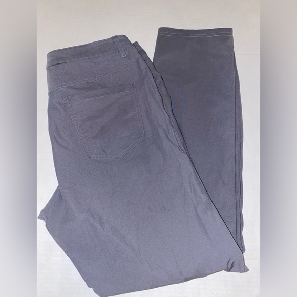 Lululemon ABC Pants MNS 34x34 Gray Chino Wrapstreme Performance Classic Fit 0055 - Picture 2 of 5